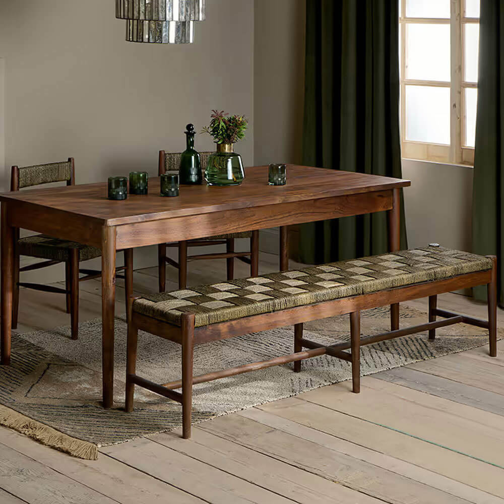 Nkuku Walnut Anbu Acacia Dining Table